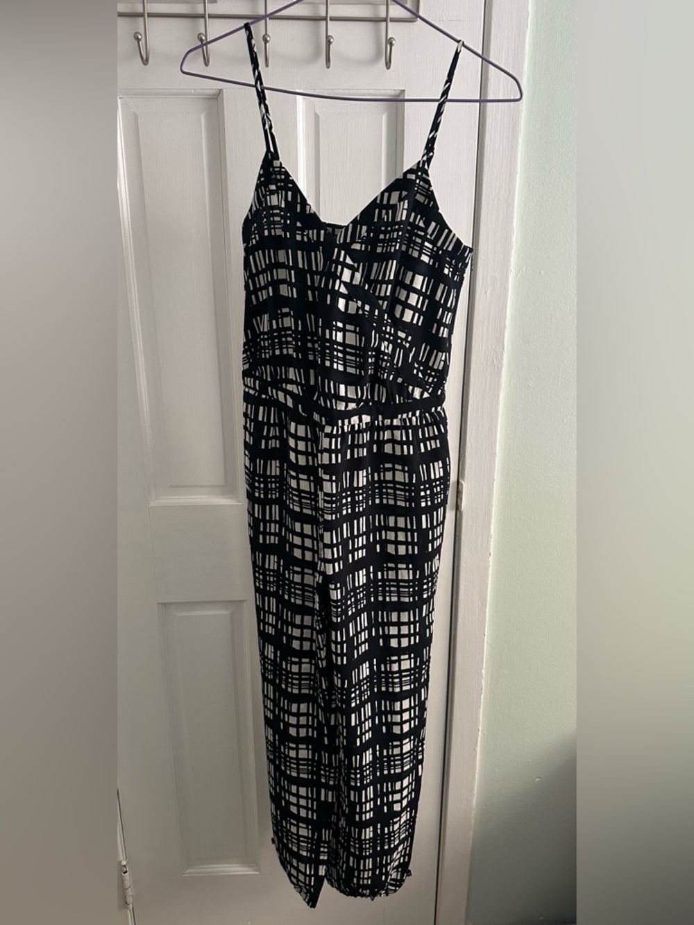 Madewell Wrap Cami Printed Jumpsuit Navy Blue